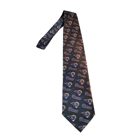 St. Louis Rams Diagonal Logo Team NFL Vintage 2000 Y2K Men's Tie - Picture 2 of 11